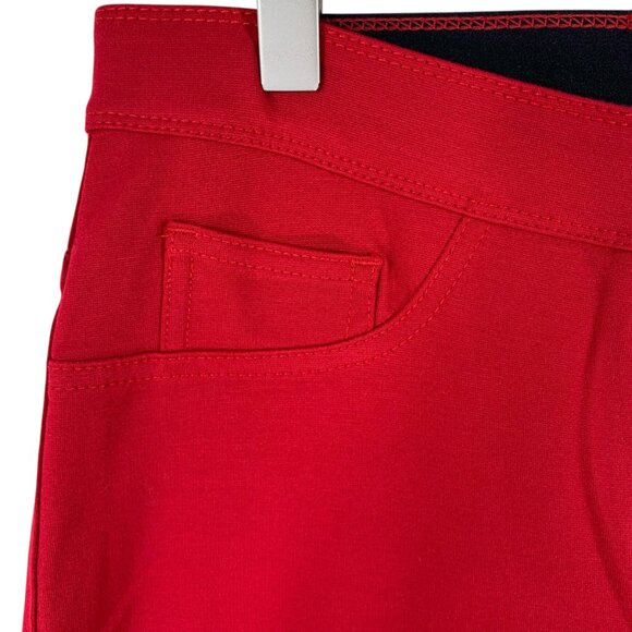 Nygard Women's  Red cropped Capri Pants  Stretchy Pull On Size 12 - Picture 10 of 15